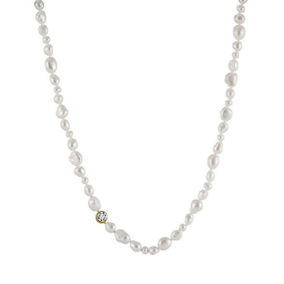 Wholesale Women's Baroque Freshwater Pearl Accessories In 925 Sterling Silver With Geometric Pattern And Electroplating