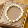 Wholesale Women's Baroque Handmade Imitation Pearl Round Bracelet