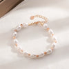 Wholesale Women's Baroque Handmade Imitation Pearl Round Bracelet