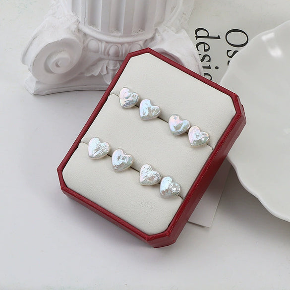 Wholesale Women's Baroque Style 925 Silver Freshwater Pearl Earrings With Special Shape