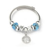 Wholesale Women's Beaded Bracelet With Blue Animal Design Stainless Steel Electroplated