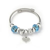 Wholesale Women's Beaded Bracelet With Blue Animal Design Stainless Steel Electroplated