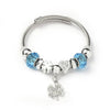 Wholesale Women's Beaded Bracelet With Blue Animal Design Stainless Steel Electroplated