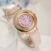 Wholesale Women's Belt Quartz Watch Alloy Case Pu Strap Stainless Steel Buckle Round Dial