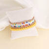 Wholesale Women's Bohemian Style Rice Bead Bracelet Set With Heart Pattern