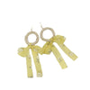 Wholesale Women's Bohemian Style Silk Straw Earrings With Doll Pattern And Ribbon Tassel