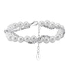 Wholesale Women's Bohemian Style 925 Sterling Silver Geometric Beads Clavicle Chain Necklace With Electroplating