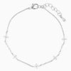 Wholesale Women's Bow Zircon Bracelet Copper Plastic Set With Diamonds