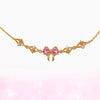 Wholesale Women's Bow Zircon Bracelet Copper Plastic Set With Diamonds