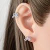 Wholesale Women's Bowknot Copper Titanium Steel Ear Nail Earrings With Diamond Design