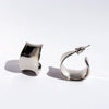 Wholesale Women's Brass And 925 Silver Needle Geometric Wave Cshaped Electroplated Earrings