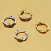 Wholesale Women's Brass Gold Plated Mobius Circle Earrings With Geometric Design