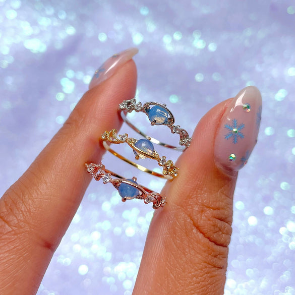 Wholesale Women's Brass Star Pattern Electroplated Planet Ring Fashion Jewelry