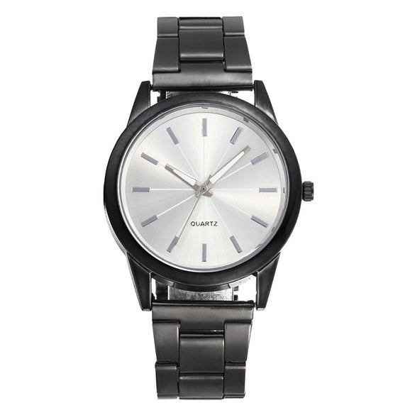 Wholesale Women's Business Fashion Midnight Steel Belt Quartz Watch With Round Dial And Stainless Steel Strap