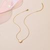 Wholesale Women's Butterfly Heart Geometric Stainless Steel 18K Gold Plated Necklace