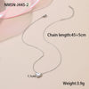 Wholesale Women's Butterfly Heart Geometric Stainless Steel 18K Gold Plated Necklace