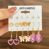 Wholesale Women's Cartoon Animal Style Alloy And Stainless Steel Geometric Carved Snake Shaped Butterfly Earrings Set