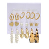 Wholesale Women's Cartoon Animal Style Alloy And Stainless Steel Geometric Carved Snake Shaped Butterfly Earrings Set