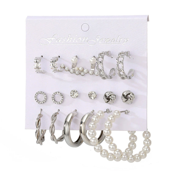 Wholesale Women's Cartoon Animal Style Alloy And Stainless Steel Geometric Carved Snake Shaped Butterfly Earrings Set