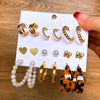 Wholesale Women's Cartoon Animal Style Alloy And Stainless Steel Geometric Carved Snake Shaped Butterfly Earrings Set