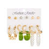 Wholesale Women's Cartoon Animal Style Alloy And Stainless Steel Geometric Carved Snake Shaped Butterfly Earrings Set