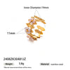 Wholesale Women's Cartoon Character Titanium Steel Electroplated Open Ring Fashion Jewelry
