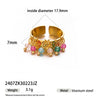 Wholesale Women's Cartoon Character Titanium Steel Electroplated Open Ring Fashion Jewelry