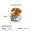 Wholesale Women's Cartoon Character Titanium Steel Electroplated Open Ring Fashion Jewelry