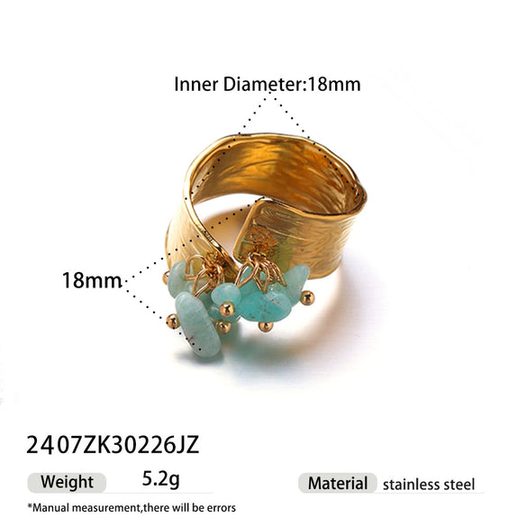 Wholesale Women's Cartoon Character Titanium Steel Electroplated Open Ring Fashion Jewelry