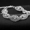 Wholesale Women's Cartoon Geometric Claw Drill Rhinestone Alloy Bracelet