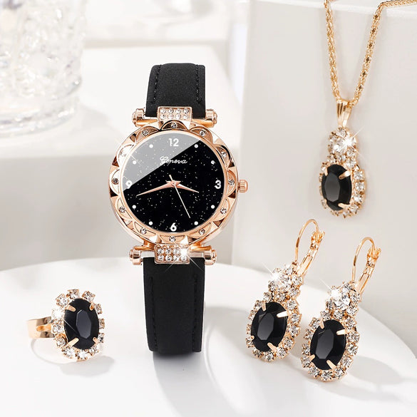 Wholesale Women's Casual Alloy Imitation Leather Belt Quartz Watch With Round Dial