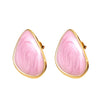 Wholesale Women's Casual Geometric Dripping Oil Stainless Steel Earrings