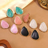 Wholesale Women's Casual Geometric Dripping Oil Stainless Steel Earrings
