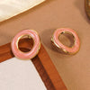 Wholesale Women's Casual Geometric Dripping Oil Stainless Steel Earrings