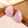 Wholesale Women's Casual Geometric Dripping Oil Stainless Steel Earrings