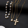 Wholesale Women's Casual Geometric Fake Pearl And Alloy Electroplated Multilayer Yshaped Necklace