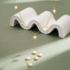 Wholesale Women's Casual Geometric Pearl Pendant Necklace With 925 Silver And Electroplating Cross Chain