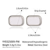Wholesale Women's Casual Geometric Rectangular Stainless Steel Earrings With Pvd Furnace Vacuum Real Gold Plating