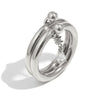 Wholesale Women's Casual Geometric Stainless Steel 18K Goldplated Handdecorated Doublelayer Ultrafine Marquise Water Drop Zirconium Ring