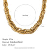 Wholesale Women's Casual Geometric Stainless Steel 18K Goldplated Handmade Necklace