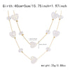 Wholesale Women's Casual Handmade Goldplated Alloy Heartshaped Geometric Pendant Necklace