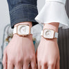 Wholesale Women's Casual Square Fashion Quartz Watches With Alloy Case Silicone Band And Stainless Steel Buckle