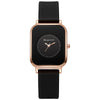 Wholesale Women's Casual Square Fashion Quartz Watches With Alloy Case Silicone Band And Stainless Steel Buckle