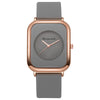 Wholesale Women's Casual Square Fashion Quartz Watches With Alloy Case Silicone Band And Stainless Steel Buckle