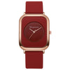 Wholesale Women's Casual Square Fashion Quartz Watches With Alloy Case Silicone Band And Stainless Steel Buckle
