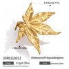 Wholesale Women's Casual Stainless Steel Electroplated Leaf Open Ring Hand Jewelry