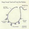 Wholesale Women's Casual Style Fruit Shaped Alloy Electroplated Fake Pearl Necklace