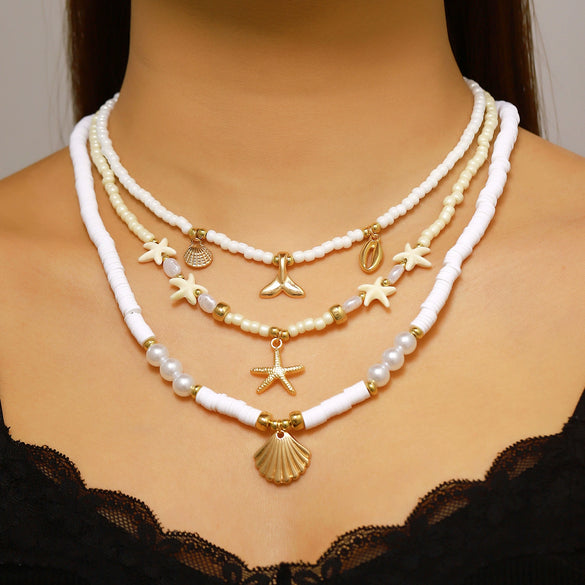 Wholesale Women's Casual Style Multilayered Animal And Zodiac Pattern Alloy And Zinc Alloy Necklace With Electroplating