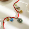 Wholesale Women's Casual Style Natural Stone And Stainless Steel Animal Zodiac Pattern Multi Pendant Handmade Beaded Chain Necklace With Polished Electroplating