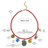 Wholesale Women's Casual Style Natural Stone And Stainless Steel Animal Zodiac Pattern Multi Pendant Handmade Beaded Chain Necklace With Polished Electroplating